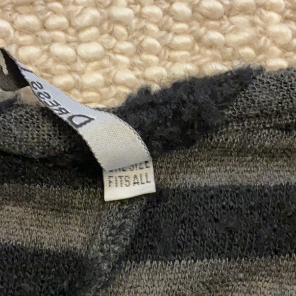 Dressed to Kill Striped Black Sweater.  One size fits most. - Picture 5 of 7